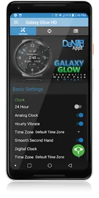 Galaxy Glow HD Watch Face android App screenshot 12