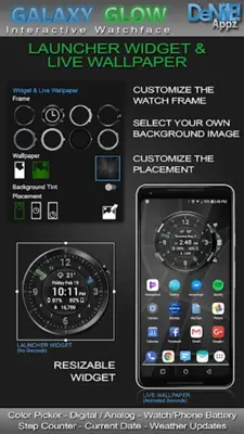 Galaxy Glow HD Watch Face android App screenshot 14