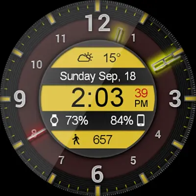 Galaxy Glow HD Watch Face android App screenshot 2