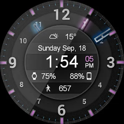 Galaxy Glow HD Watch Face android App screenshot 4