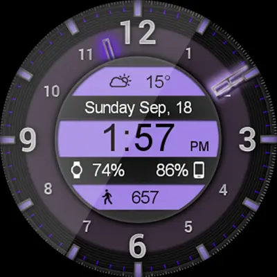 Galaxy Glow HD Watch Face android App screenshot 5